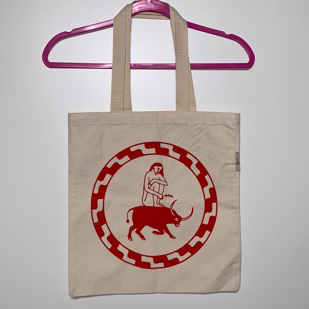 Madre Mezcal Woman and Bull Tote Bag